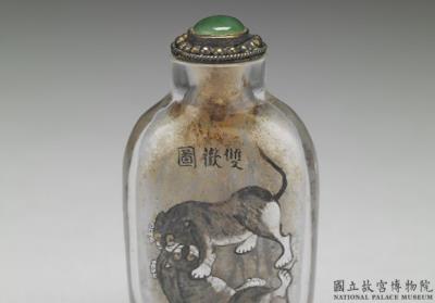 图片[2]-Glass inside-painted snuff bottle with a “double joy (badger)” scene, Ma Shaoyi, 1899, Qing dynasty-China Archive